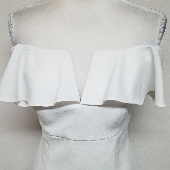 VINCE Camuto White Off-the-Shoulder Midi Dress - Picture 7 of 16